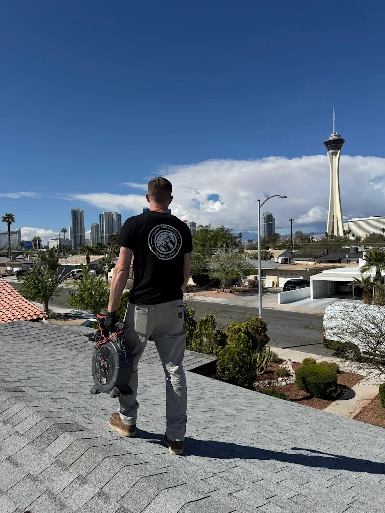 Technician on a Las Vegas roof