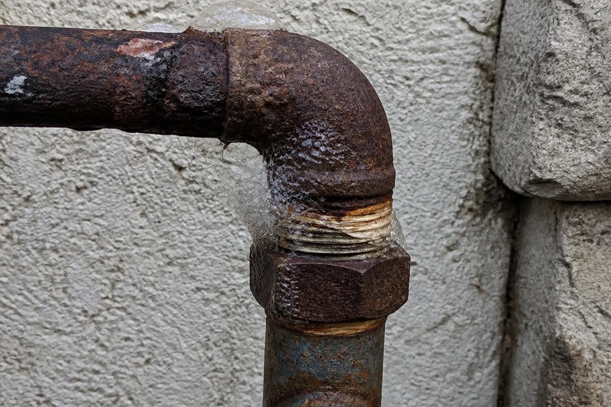 Gas Line Repair warning signs