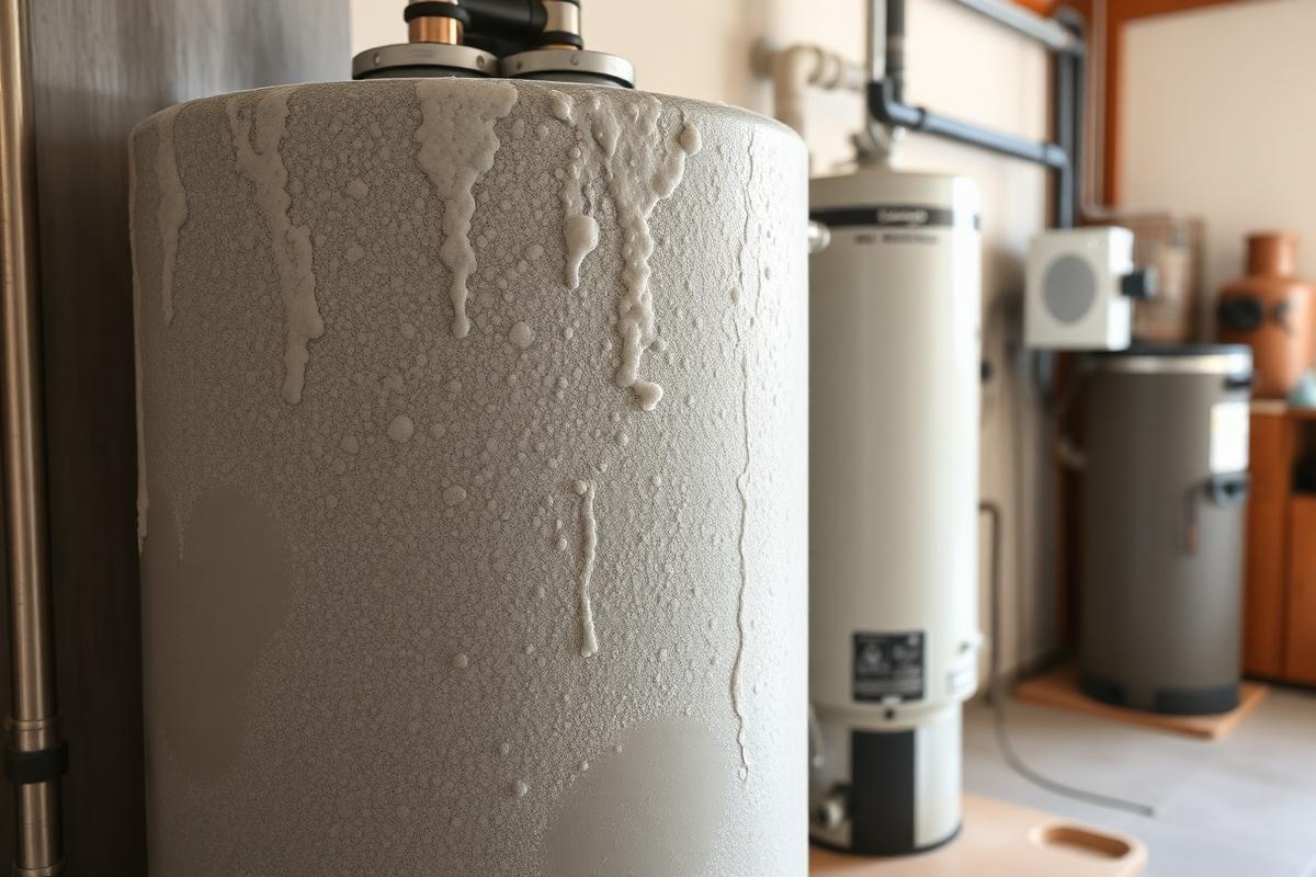 Water heater and softener installation in a Henderson garage